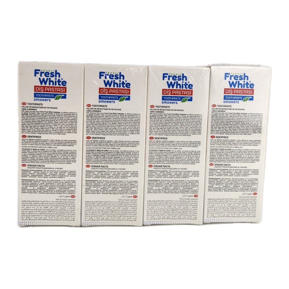 Fresh White Smokers Diş Pastası 90g x 12 Adet