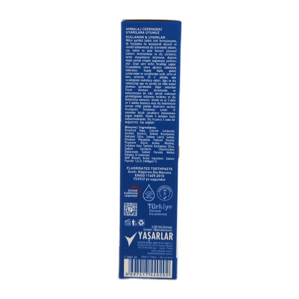 Fresh White Dentish Formula White Mikro Diş Macunu 75ml  X 12 Adet Fresh White Dentish Formula White Mikro Diş Macunu 75ml  X 12 Adet