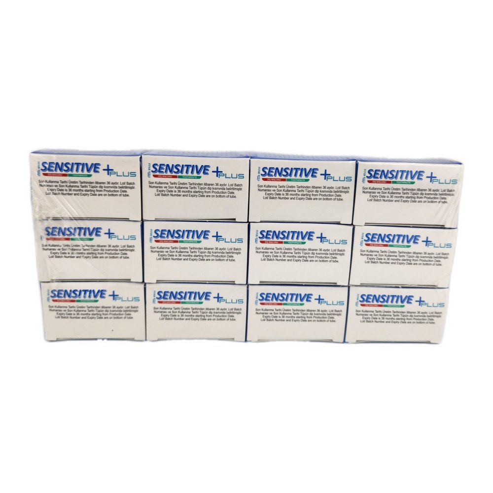 Fresh White Sensitive +Plus Hassas Diş ve Diş Etleri İçin Diş Macunu 90 g X 12 Adet