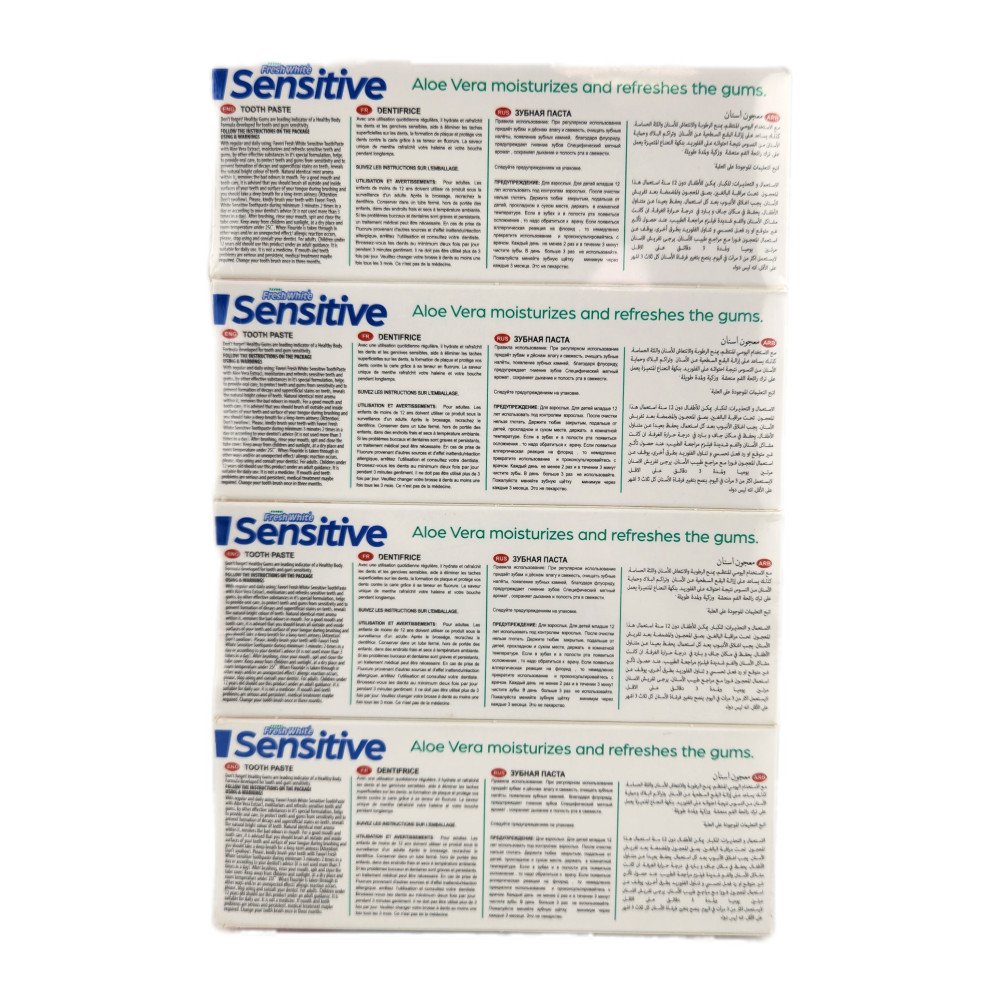 Fresh White Sensitive Aloe Vera Özlü Diş Macunu 90g x 12 Adet