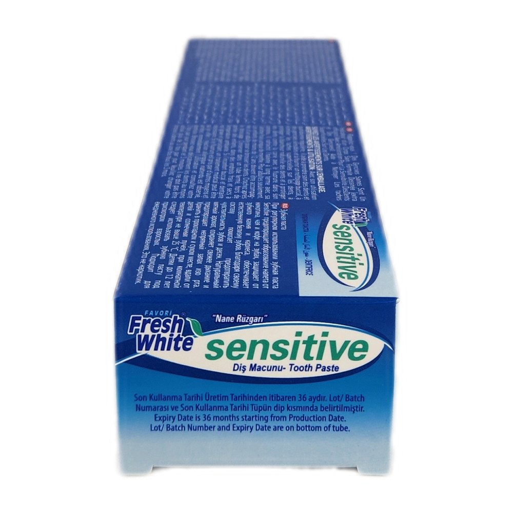 Fresh White Sensitive Hassas Dişler Naneli Diş Macunu 100ml x 12 Adet