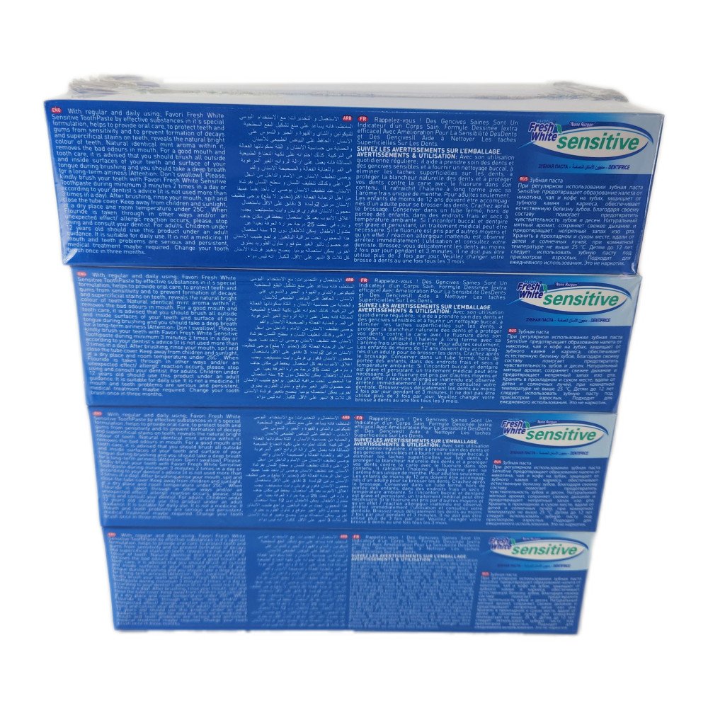 Fresh White Sensitive Hassas Dişler Naneli Diş Macunu 100ml x 12 Adet