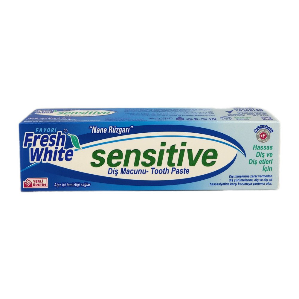 Fresh White Sensitive Hassas Dişler Naneli Diş Macunu 100ml x 12 Adet