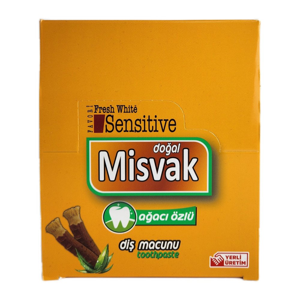 Fresh White Sensitive Misvak Özlü Doğal Diş Macunu 75ml X 12 Adet