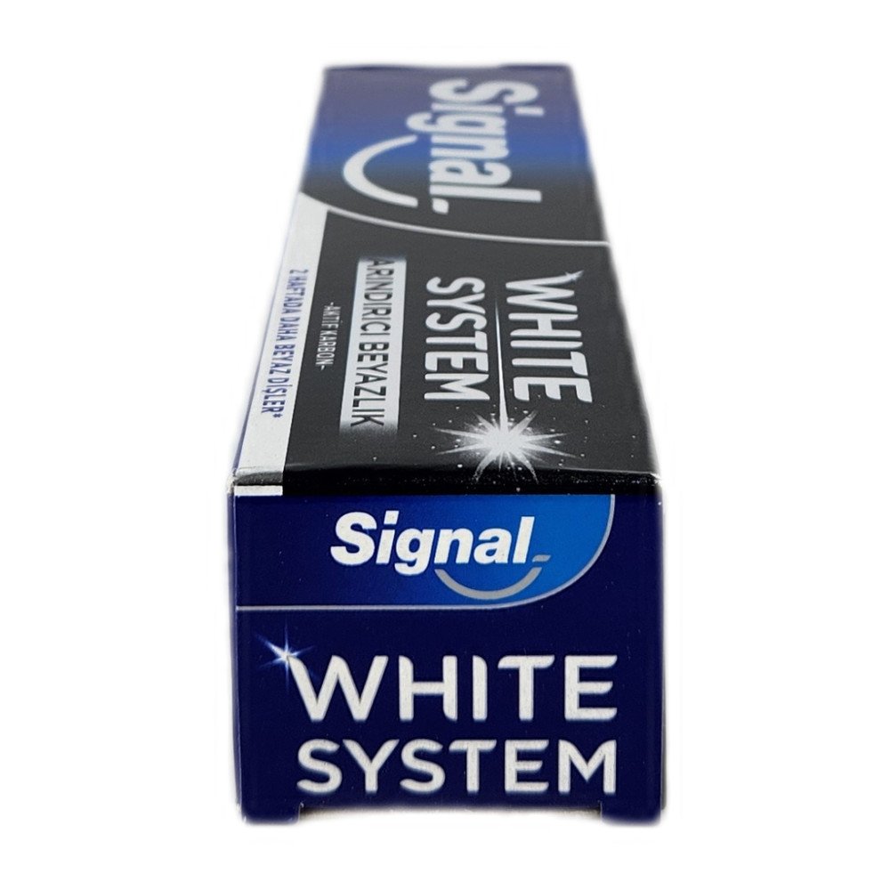Signal White System Arındırıcı Beyazlık Aktif Karbonlu Diş Macunu 75 ml x 12 Adet