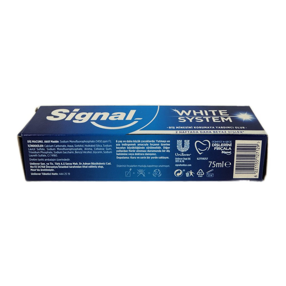 Signal White System Beyazlatıcı Diş Macunu 75 ml x 12 Adet Signal White System Beyazlatıcı Diş Macunu 75 ml x 12 Adet
