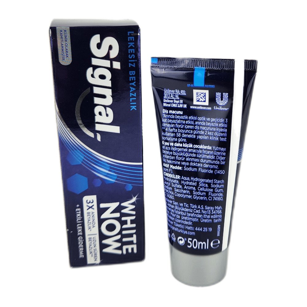 Signal White Now Lekesiz Beyazlık Diş Macunu 50ml  x 12 Adet