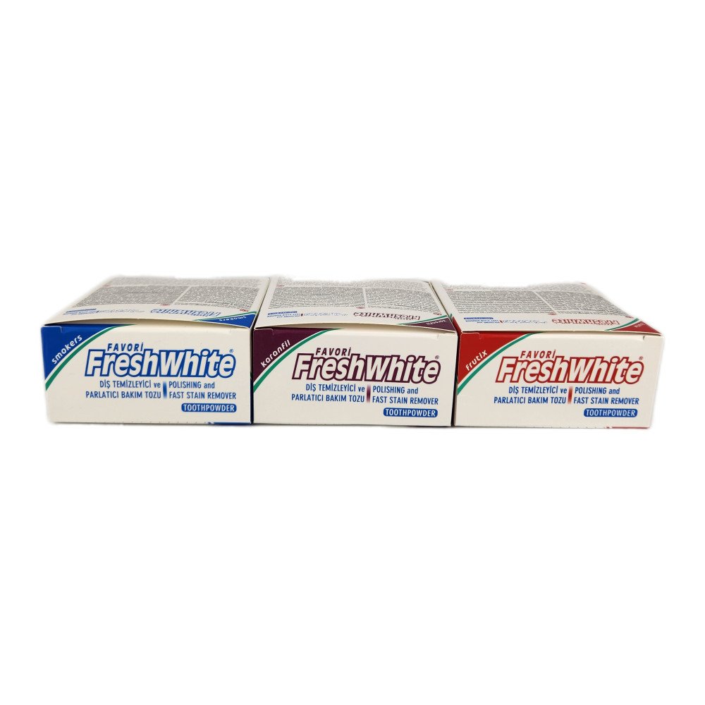 Fresh White Diş Temizleme Tozu 50g x 12 Adet Fresh White Diş Temizleme Tozu 50g x 12 Adet