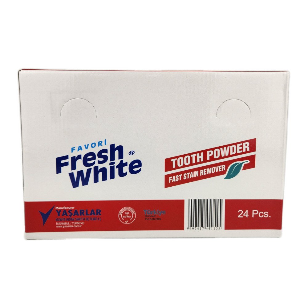Fresh White Diş Temizleme Tozu 50g x 12 Adet Fresh White Diş Temizleme Tozu 50g x 12 Adet