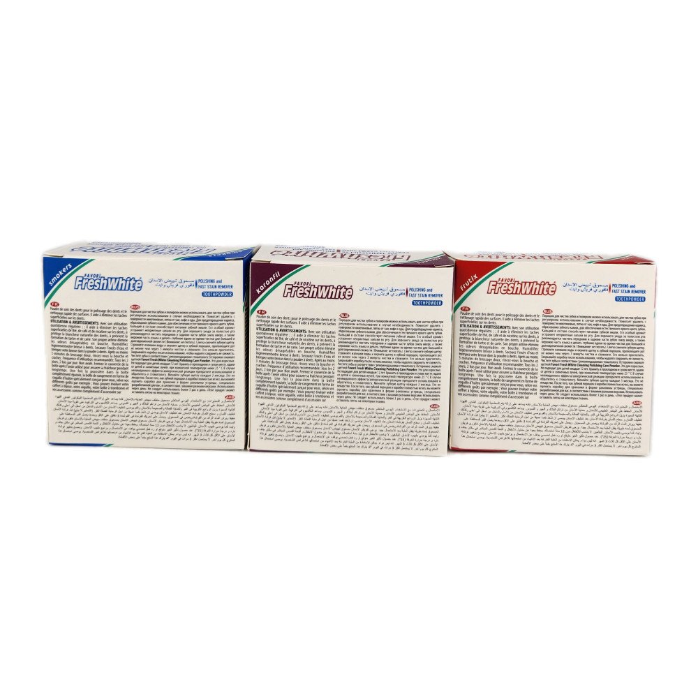 Fresh White Diş Temizleme Tozu 50g x 12 Adet Fresh White Diş Temizleme Tozu 50g x 12 Adet