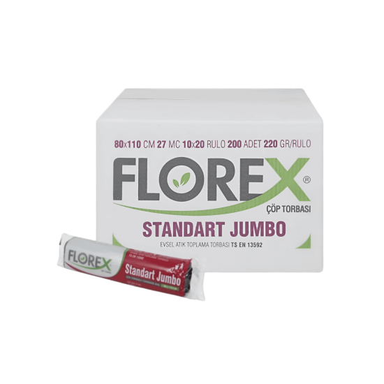 (KOLİ) Florex Endüs. Jumbo Çöp Poşet 400gr x 20Rulo