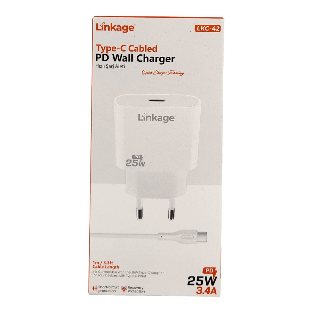 Linkage Hızlı Şarj Aleti 25W - 3.4A Type-C PD LKC-42