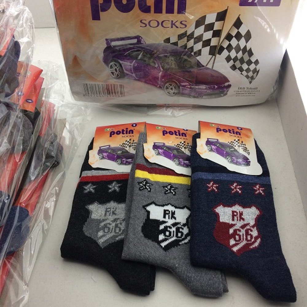Potin Erkek Çocuk Çorap Yaş8/10 *12Çift
