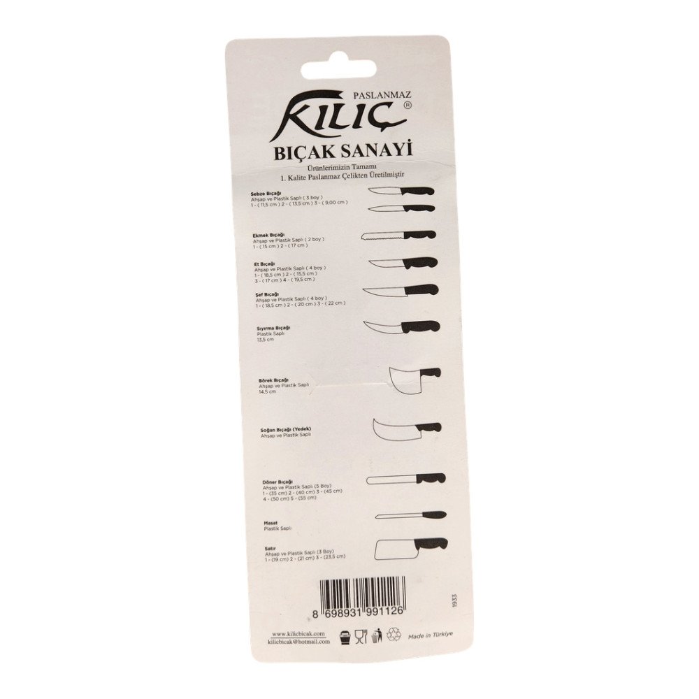 Paradise Meyve Bıçak 6’lı Kartela