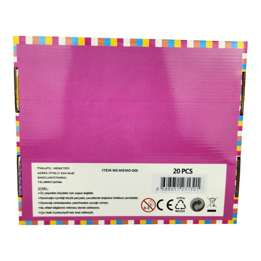 Pati Stres Squeeze Moj Moj Oyuncak X 20 Adet MEMO-001