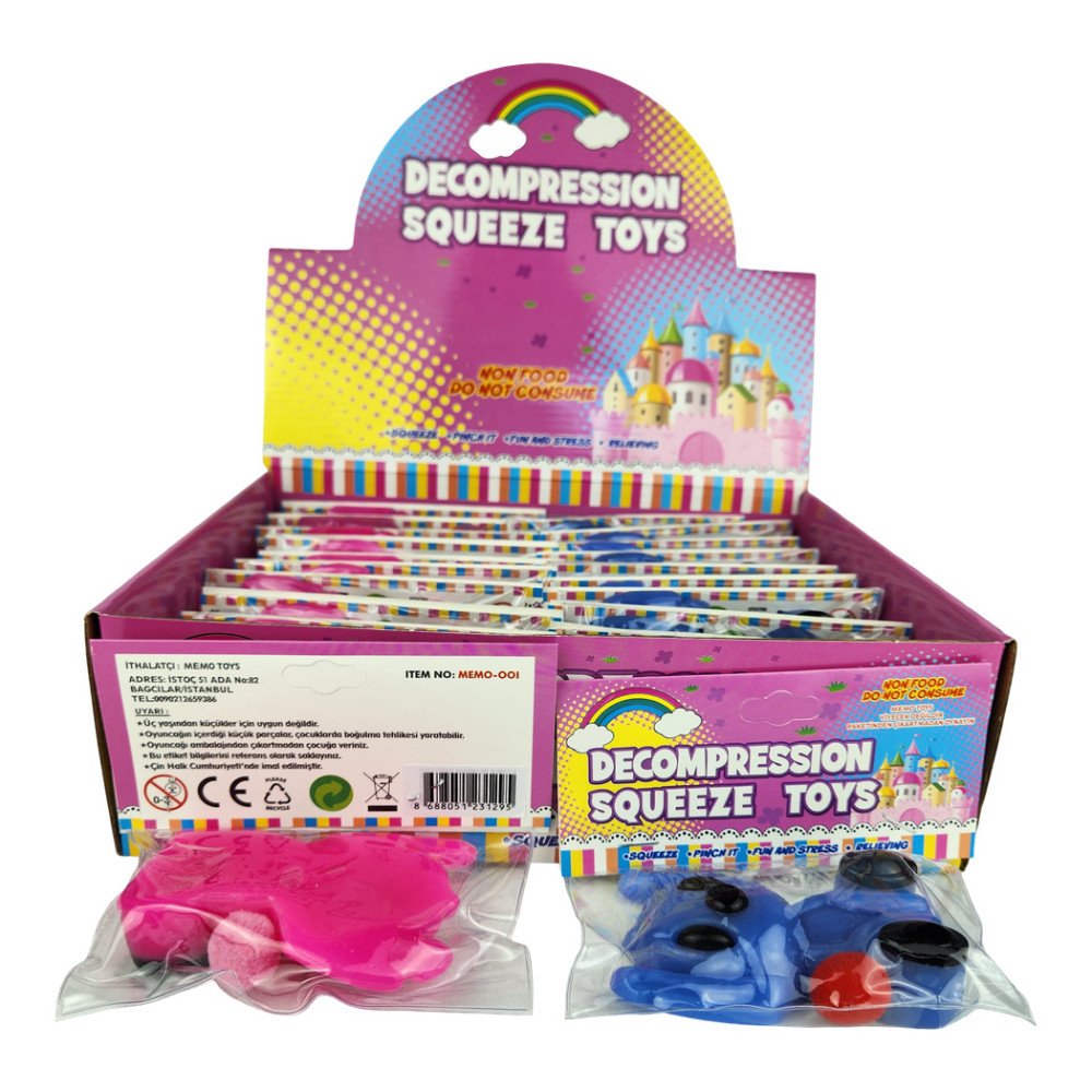 Pati Stres Squeeze Moj Moj Oyuncak X 20 Adet MEMO-001