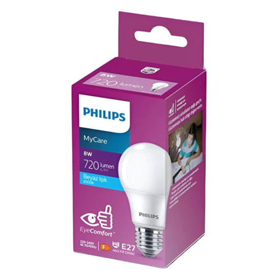 Philips Ledli Ampul 8W Led *12Adet