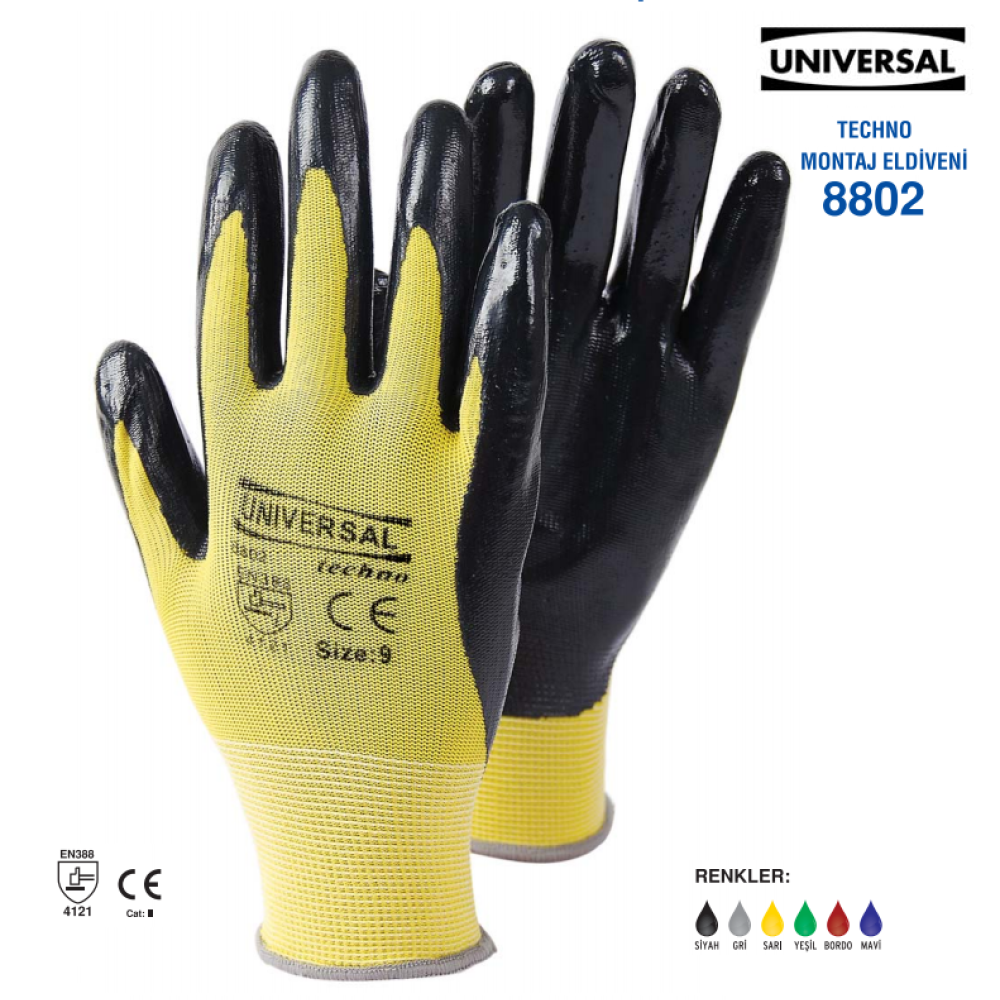 Universal Montaj Eldiven No:9 *12Ad