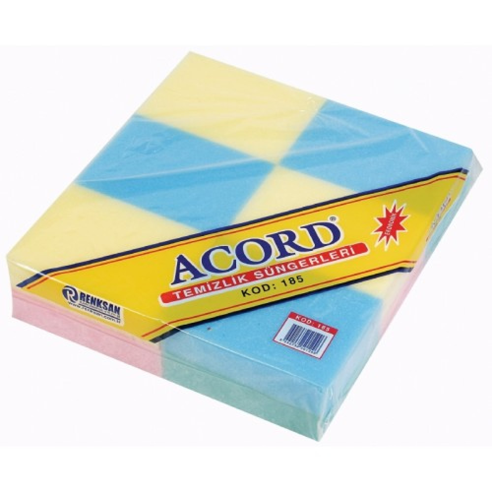 Acord 185 Renkli Sünger*12Ad