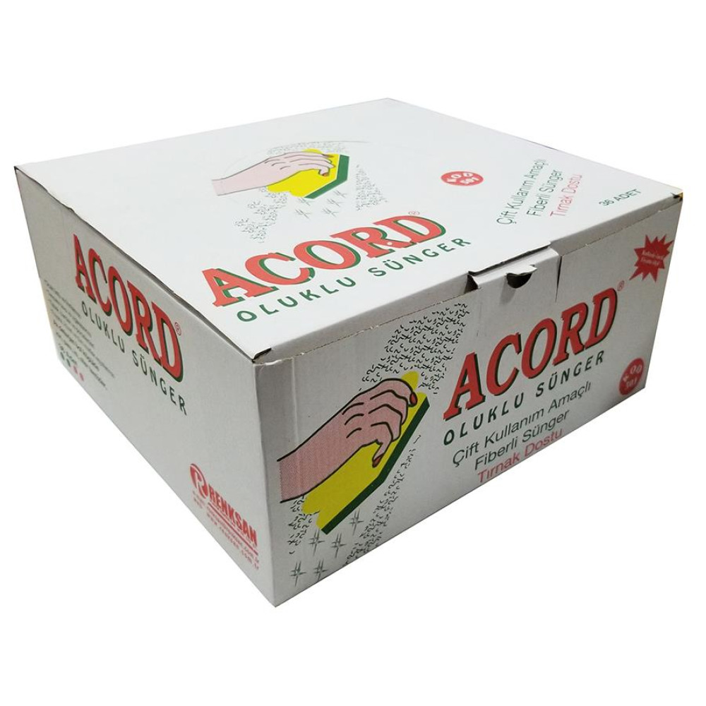 Kutulu Acord Oluklu Sünger*36Ad
