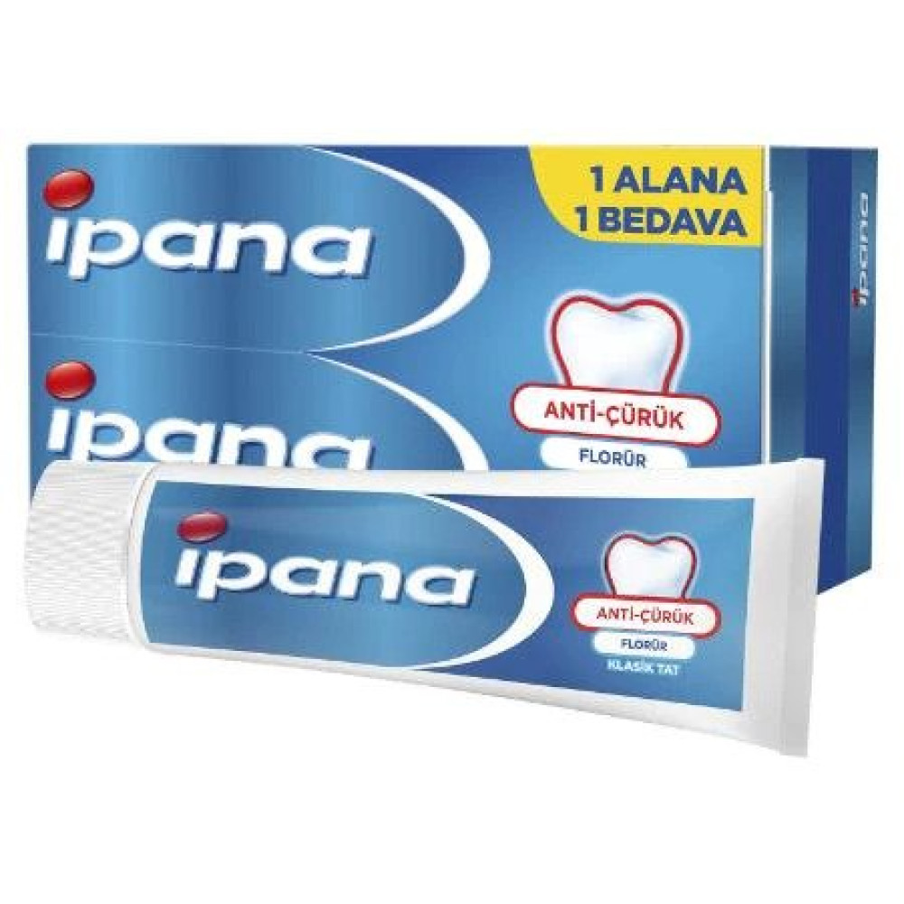İpana Anti Çürük Macun 65Ml + 65Ml 2Li Paket