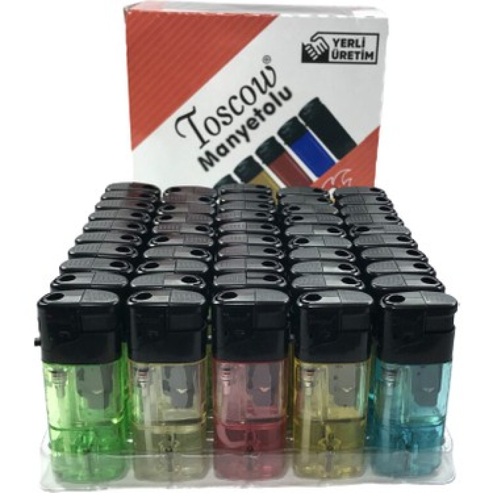 Toscow Manyotollu Çakmak Şeffaf*50Ad