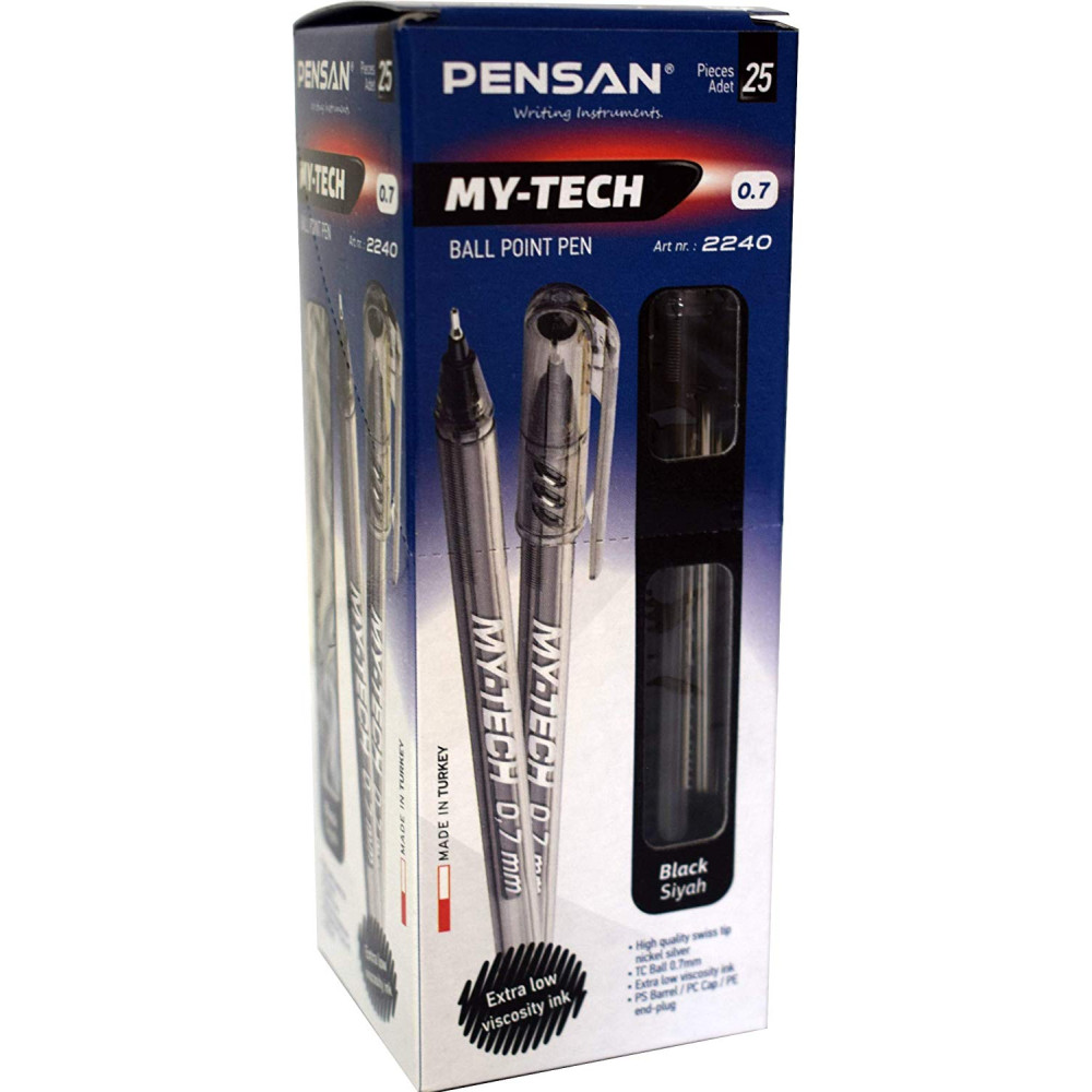 Pensan My Tech Tükenmez Siyah *25Ad