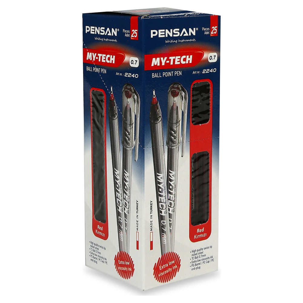 Pensan My Tech Tükenmez Kırmızı *25Ad