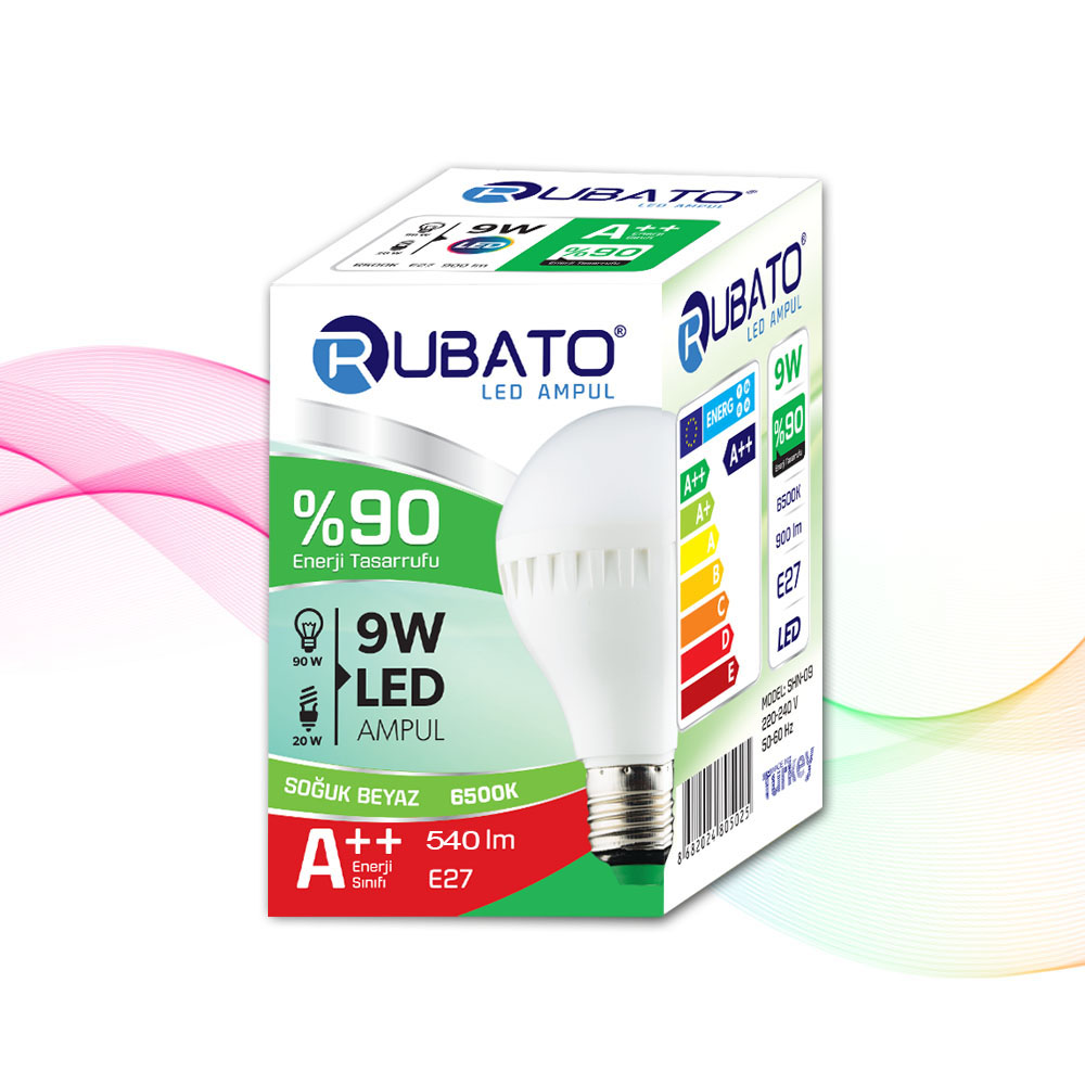 Ledli Ampul  9 Led *5Ad