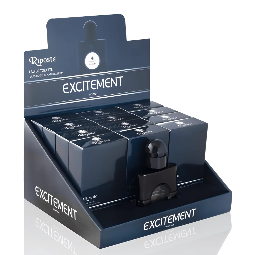 Riposte Standlı Parfüm 30 Ml X 12 Adet + 1 Tester Hediyeli Kadın Excitement Riposte Standlı Parfüm 30 Ml X 12 Adet + 1 Tester Hediyeli Kadın Excitement