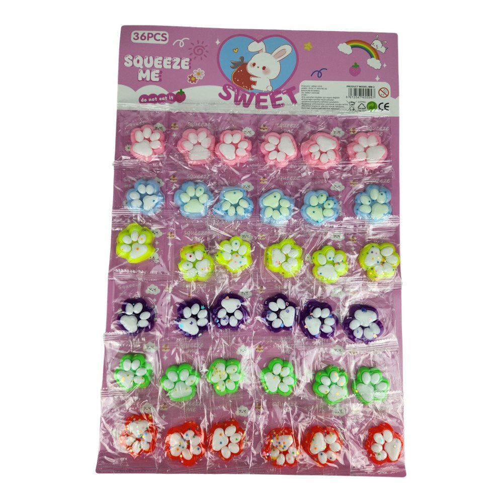 Sweet Pati Squeeze Kartela X 72 Adet MM-2